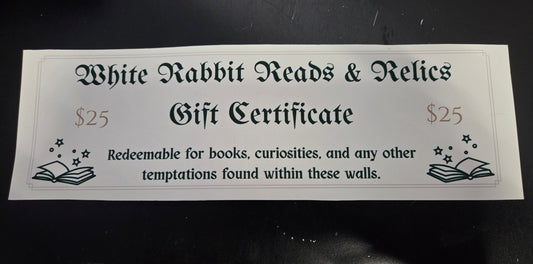 Gift certificate