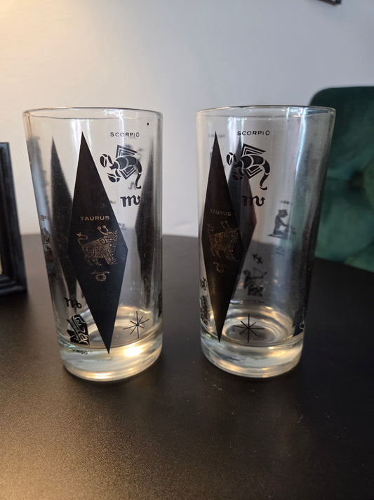 Vintage Zodiac Highball Glass - price per glass