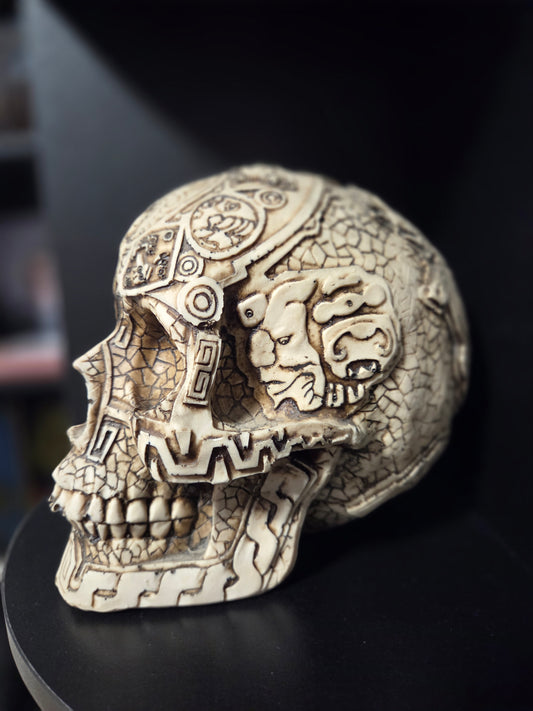 Aztec carved skull