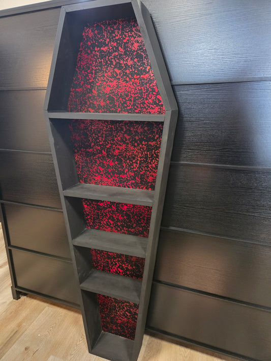 Coffin shelf - blood splatter