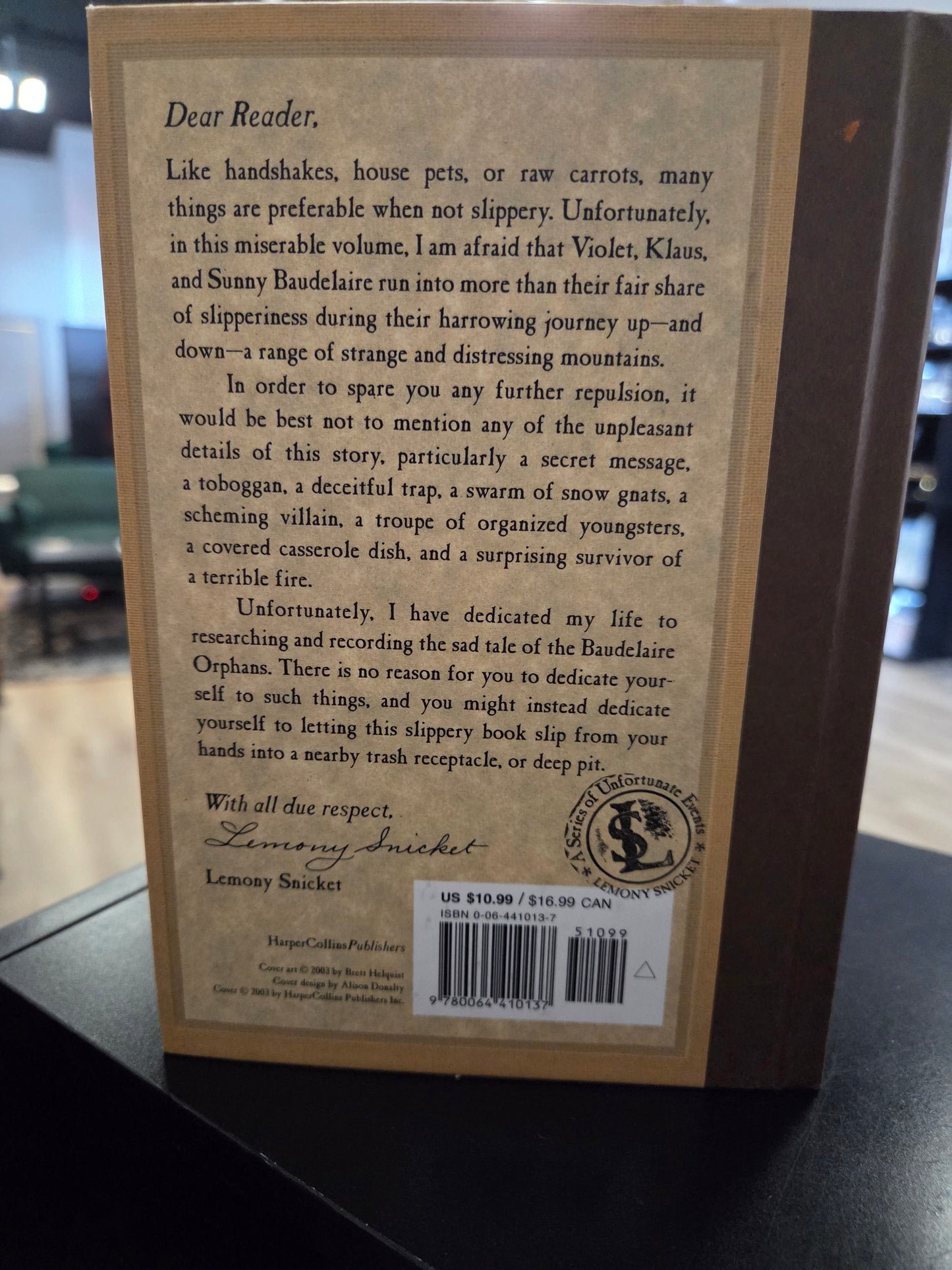 Lemony Snicket - A Series of Unfortunate Events #10 a Slippery Slope