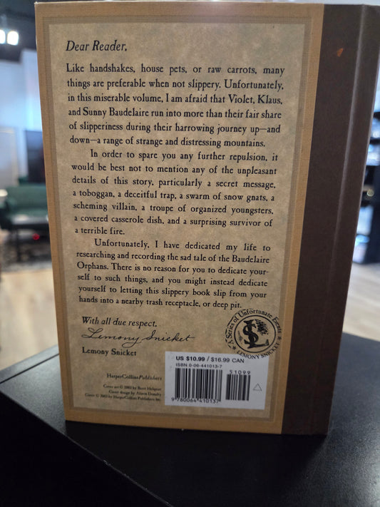 Lemony Snicket - A Series of Unfortunate Events #10 a Slippery Slope