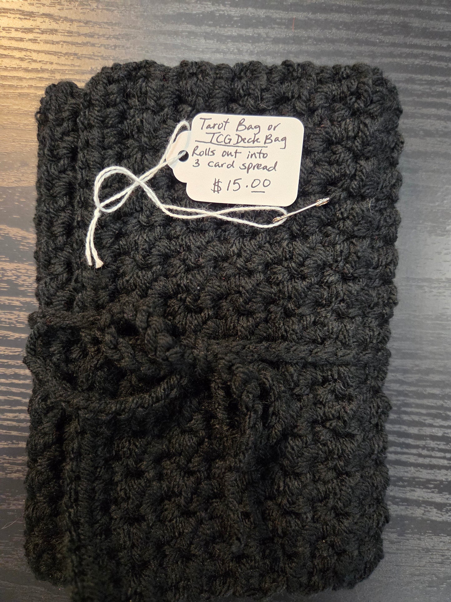 Crochet tarot bag