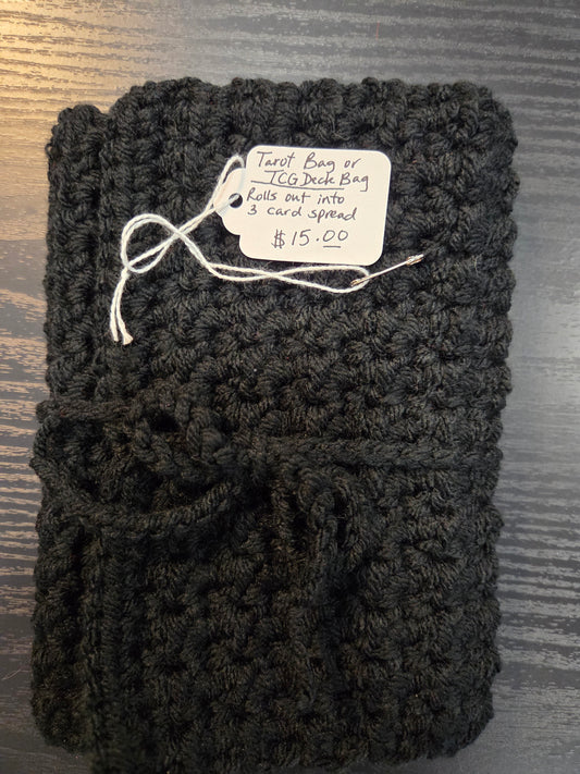 Crochet tarot bag