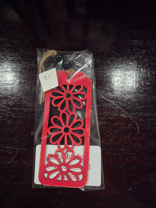 Wooden carved bookmark