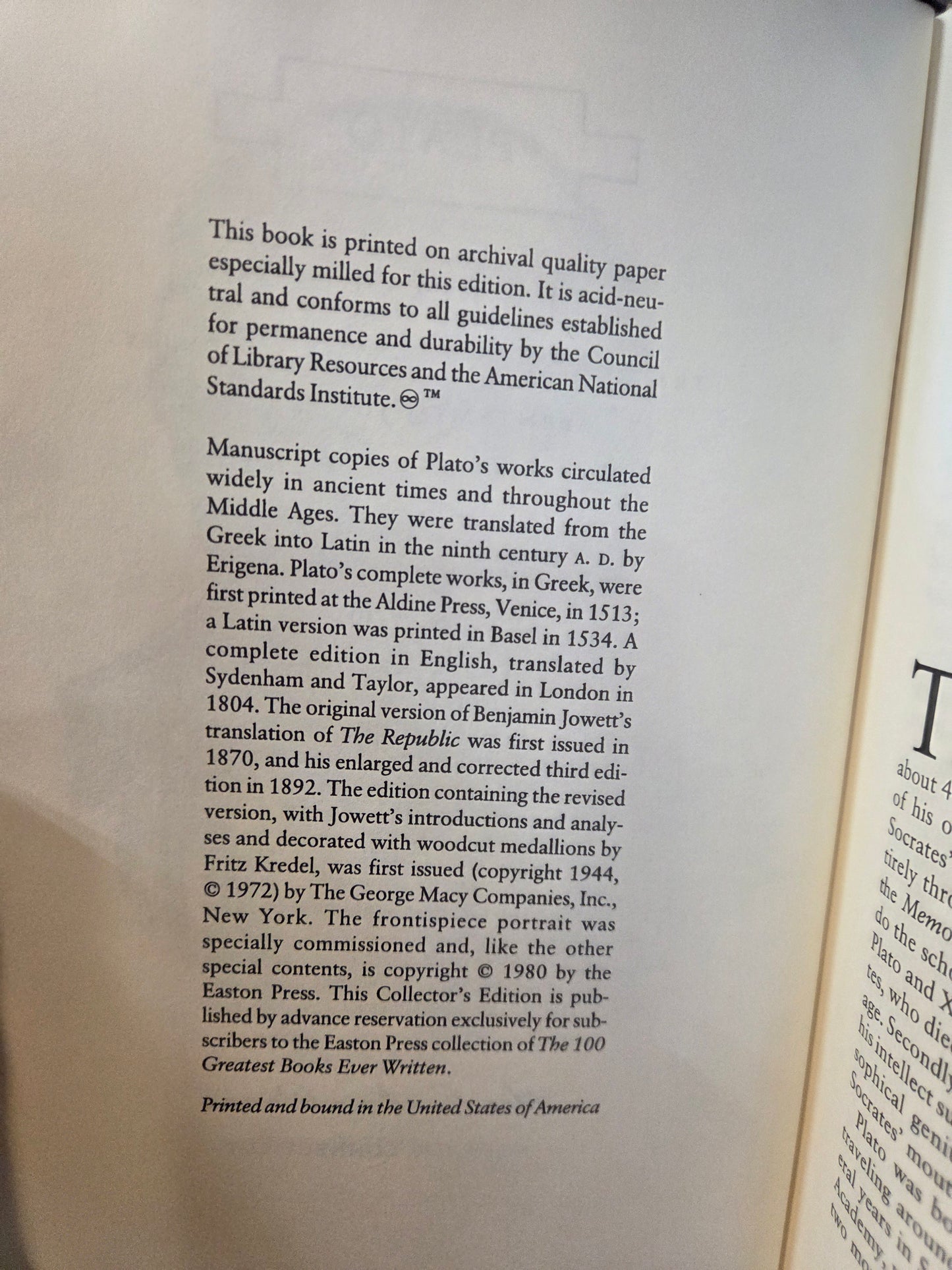Plato - The Republic - Collector Edition