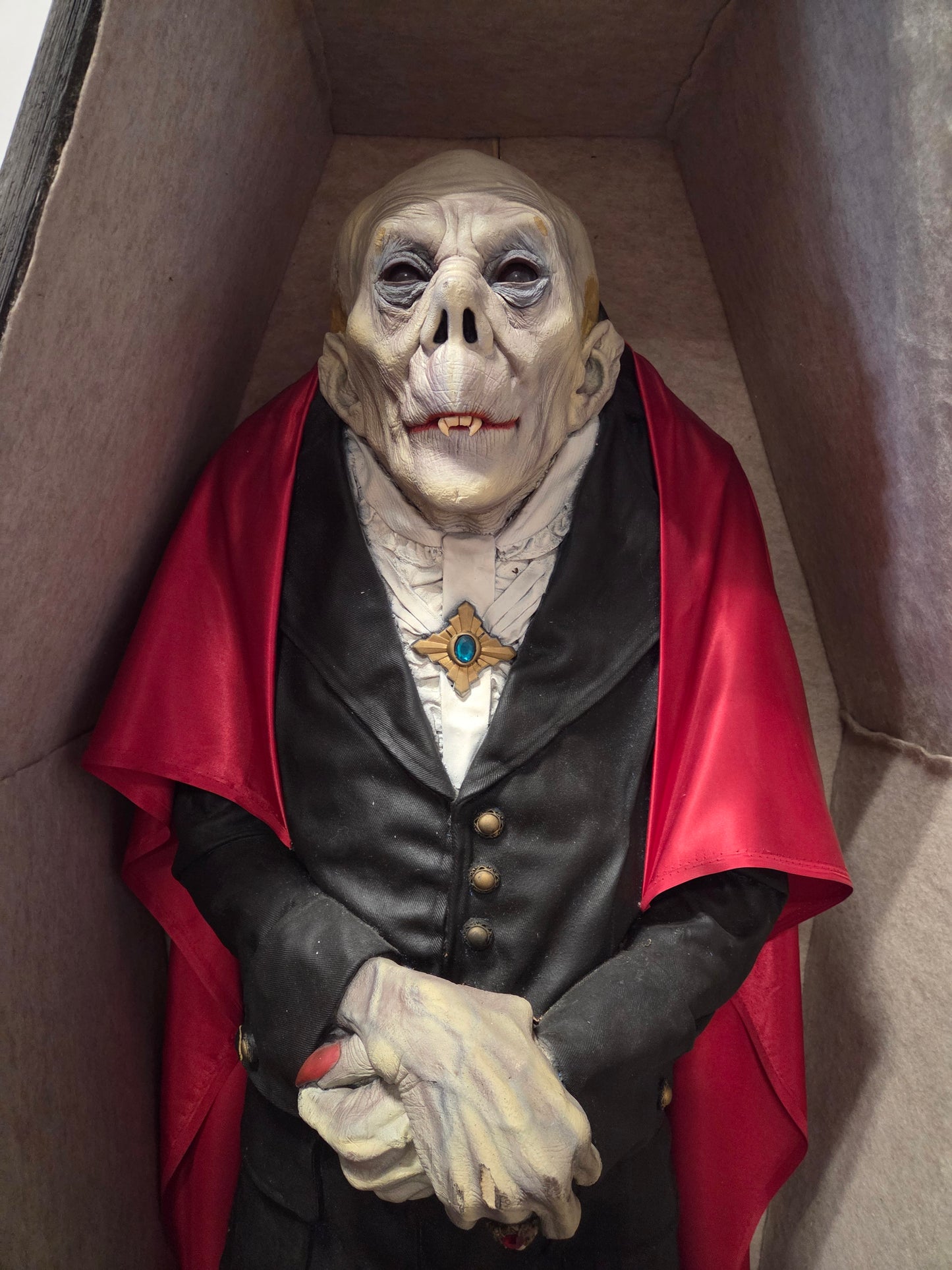 Dracula in coffin