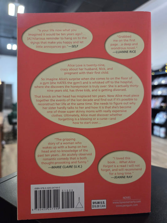 Liane Moriarty- what Alice forgot