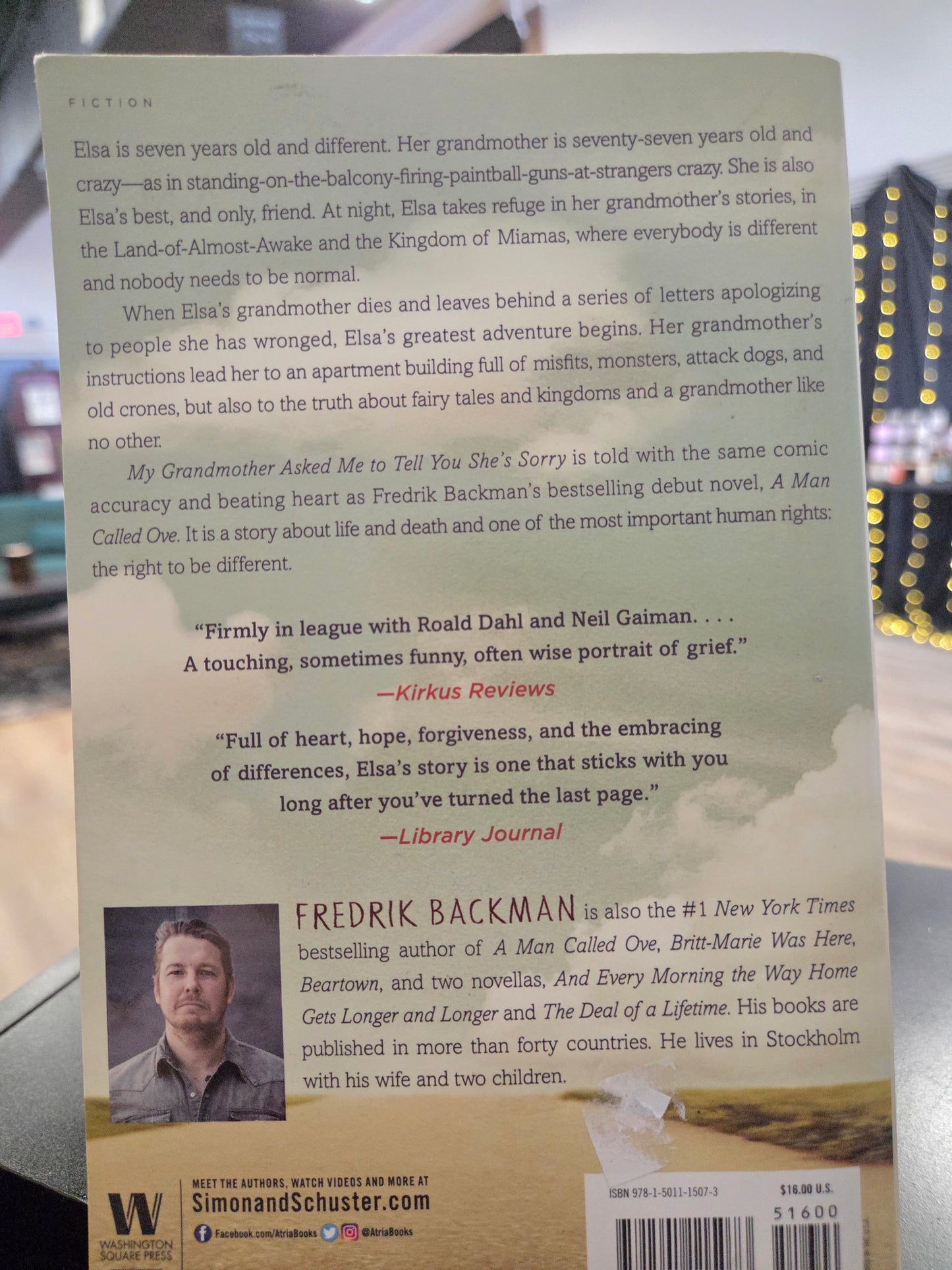 Fredrik Backman - My Grandmother Asked Me to Tell You She's Sorry