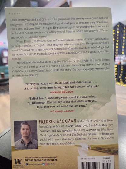Fredrik Backman - My Grandmother Asked Me to Tell You She's Sorry