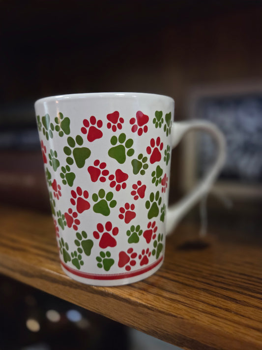 Paw print mug