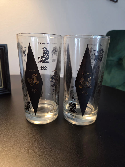 Vintage Zodiac Highball Glass - price per glass