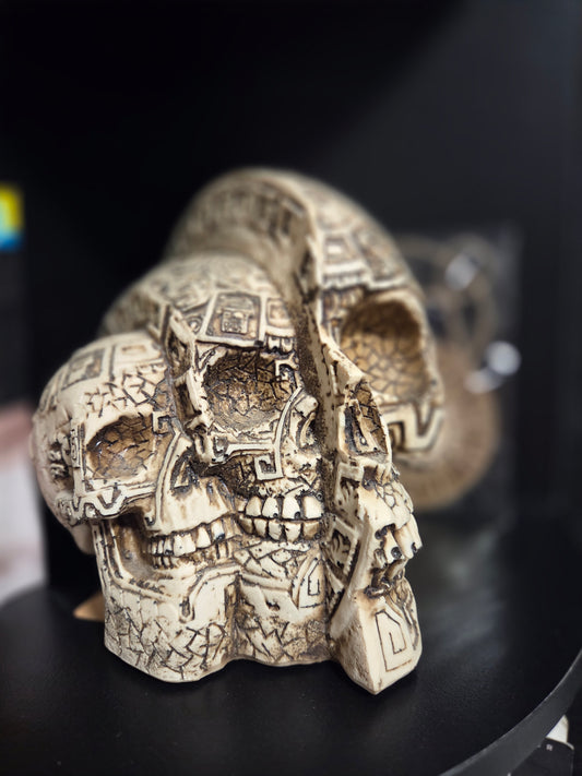 Aztec carved skull