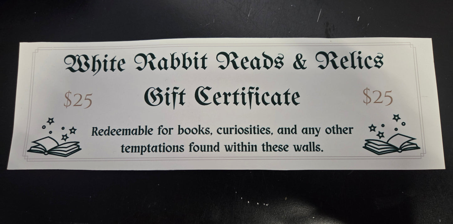 Gift certificate