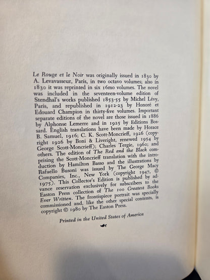 Stendahl - The Red and the Black - collectors edition