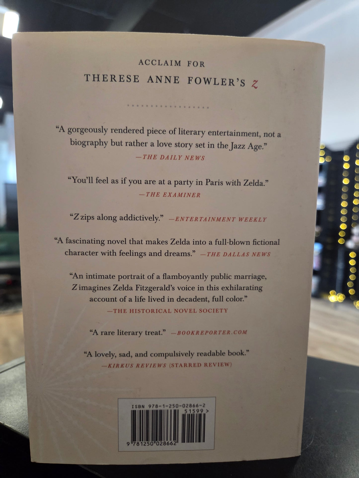 Therese fowler - Z - A Novel of Zelda Fitzgerald