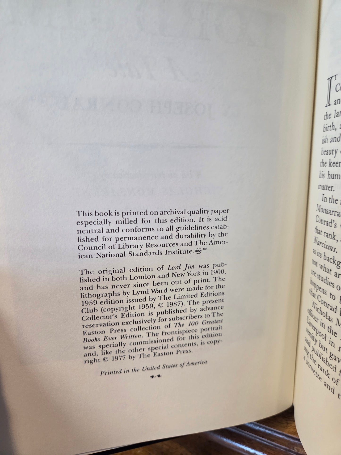 Joseph Conrad - Lord Jim - collectors edition