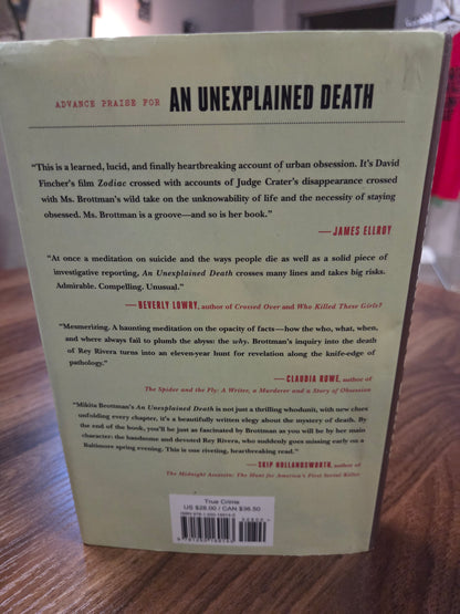 Mikita Brottman - An Unexplained Death